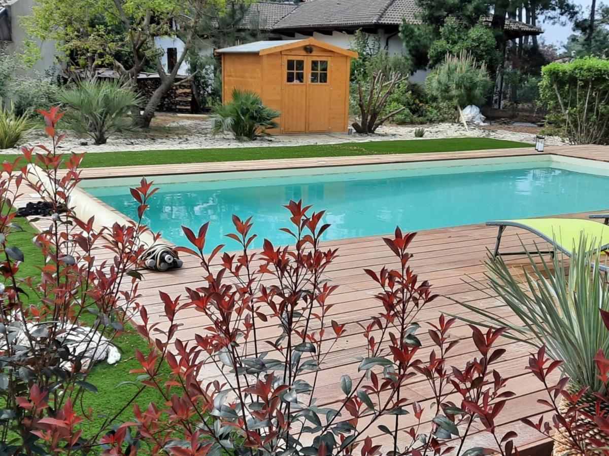 Grande Maison Landaise Avec Piscine Privee, Proche Plage, Pour 8 Personnes A Biscarrosse - Fr-1-319-398 Dış mekan fotoğraf